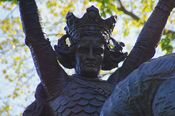 King Jagiello monument in Central Park 