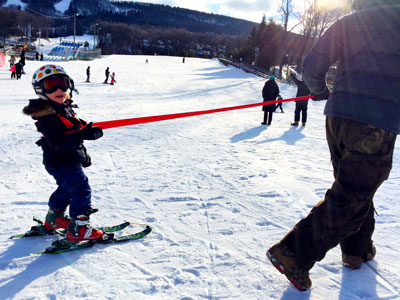 Skiing at Camelback Resort