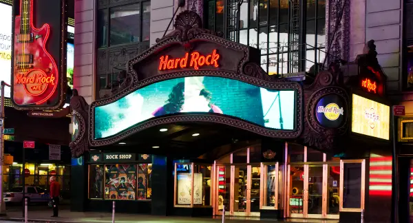 hard rock cafe new york marquee