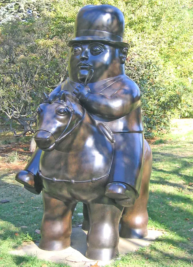 botero man on horseback