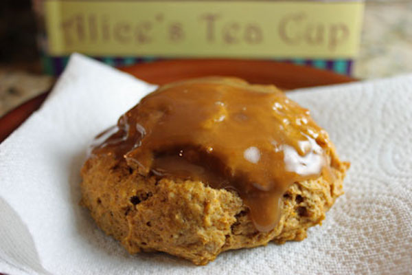 Alice's Tea Cup pumpkin scone
