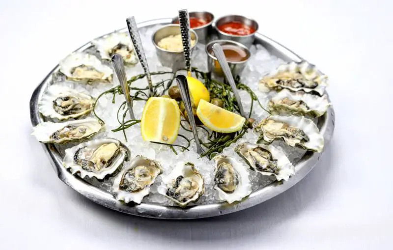 oysters sea fire grill half shell