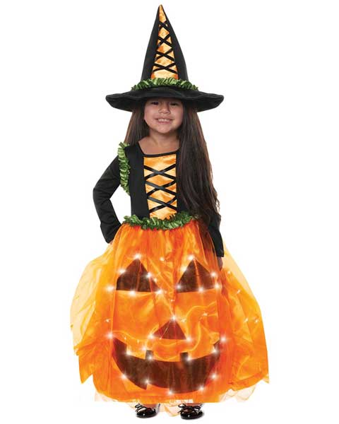 pumpkin princess halloween costume for kids