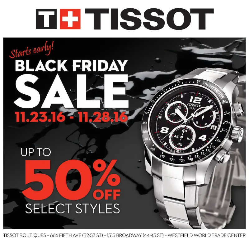 tissot black friday sale