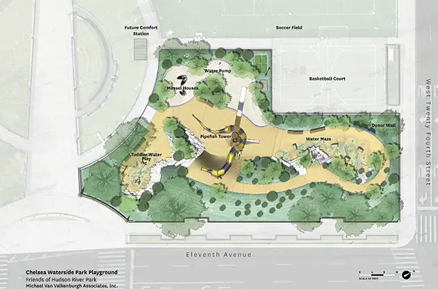 chelsea waterside park playground plan