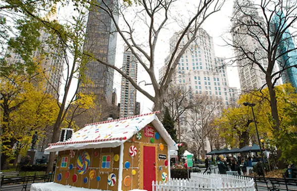 Gingerbread House Madison Square Park 