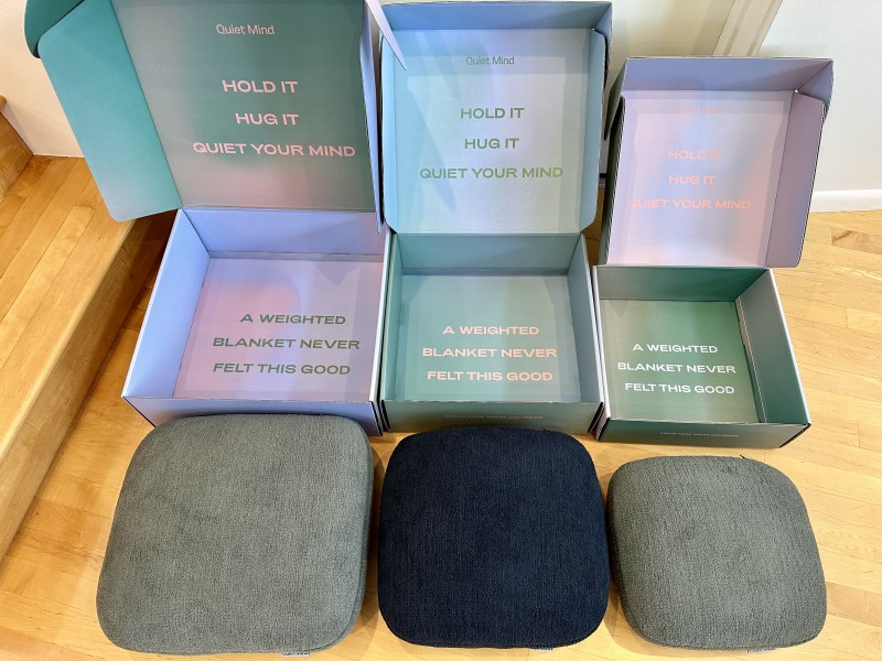 quiet mind weighted pillows