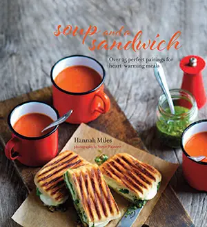 soup and a sandwich cover