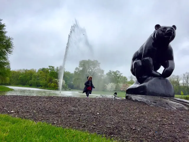 Fun times at the PepsiCo Sculpture Gardens in Purchase, NY