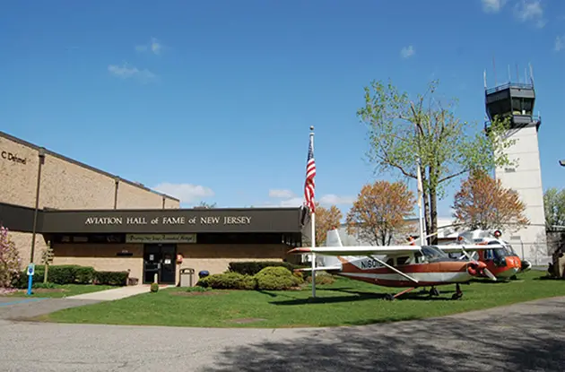 entrance to the aviation hall of fame and museum of new jersey