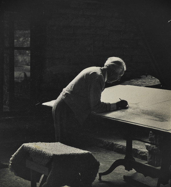 frank lloyd wright drafting