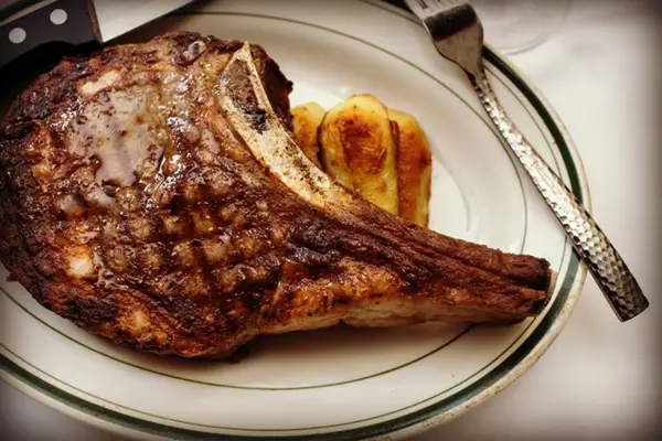 Large steak from Benjamin Steakhouse.