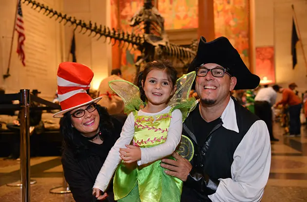 family dressed up for halloween