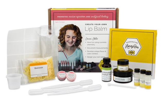 handcrafted honey bee lip balm kit