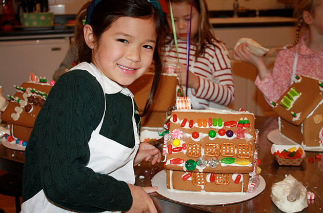 child gingerbread house