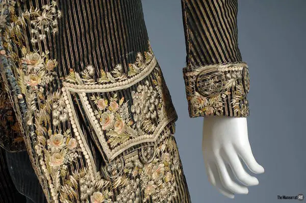 Men's embroidered suit, France, 1785