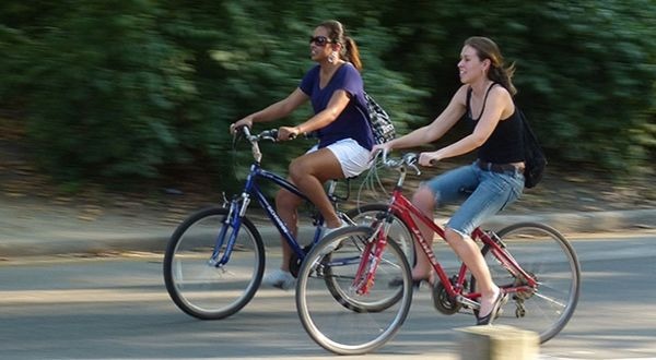 biking central park