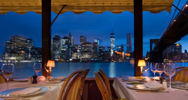 romantic skyline river cafe