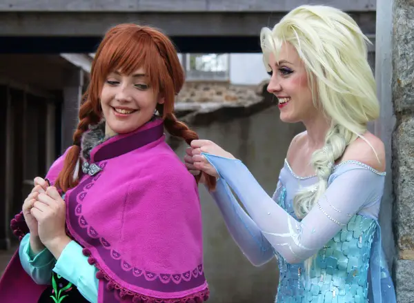 anna elsa frozen cosplay costume