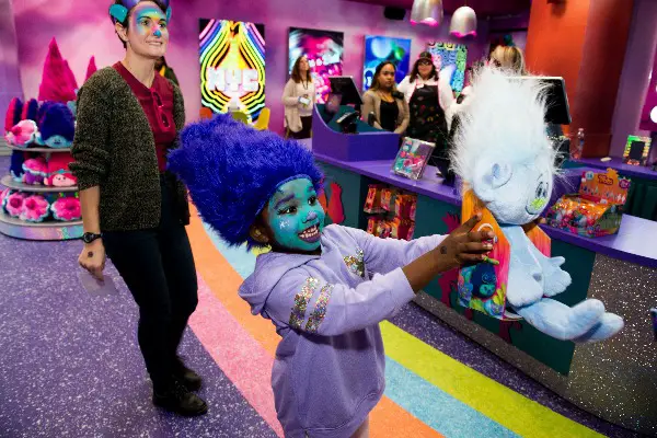 dreamworks trolls the experience cupcakes rainbows wig makeup cafe