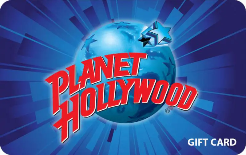planet hollywood gift card
