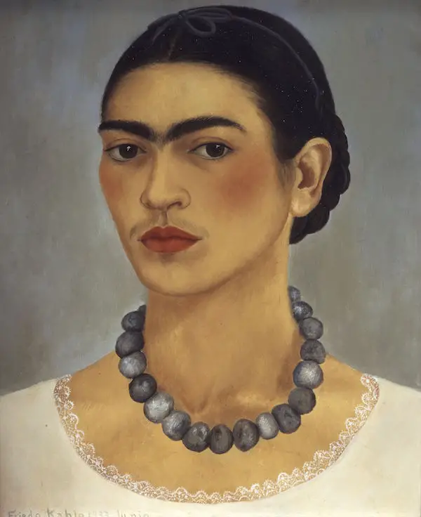 Frida Kahlo Self-Portrait with Necklace 