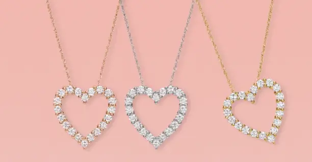 helzberg diamonds heart pendant necklace