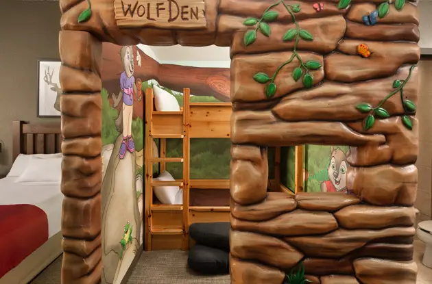 wolf's den suite at Great Wolf Lodge