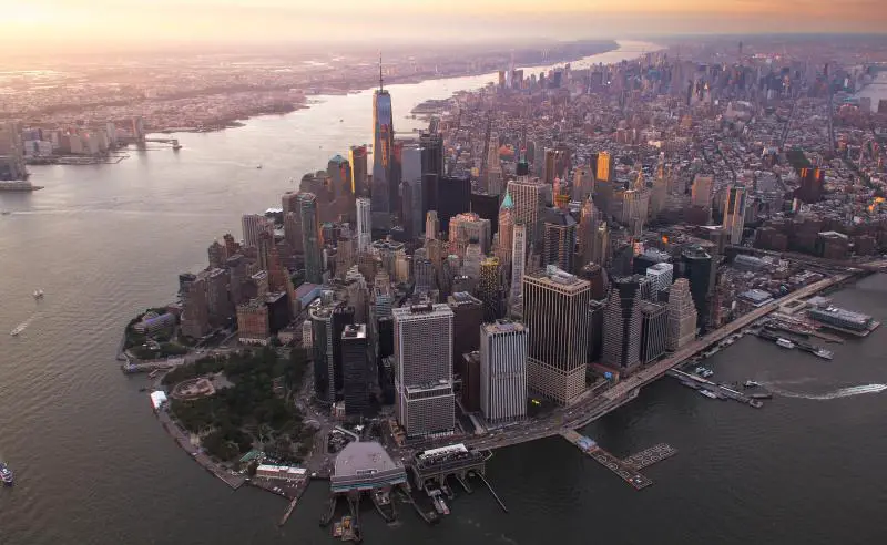 lower manhattan birds eye view