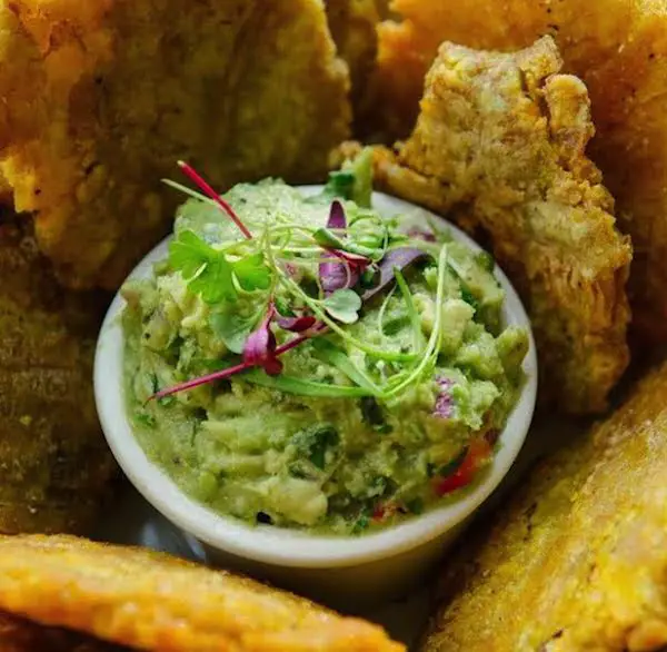 Randolph Beer guac and tostones