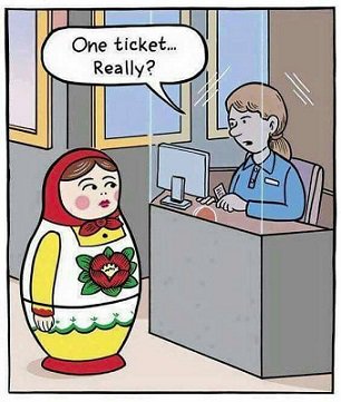 russian nesting doll cartoon ticket