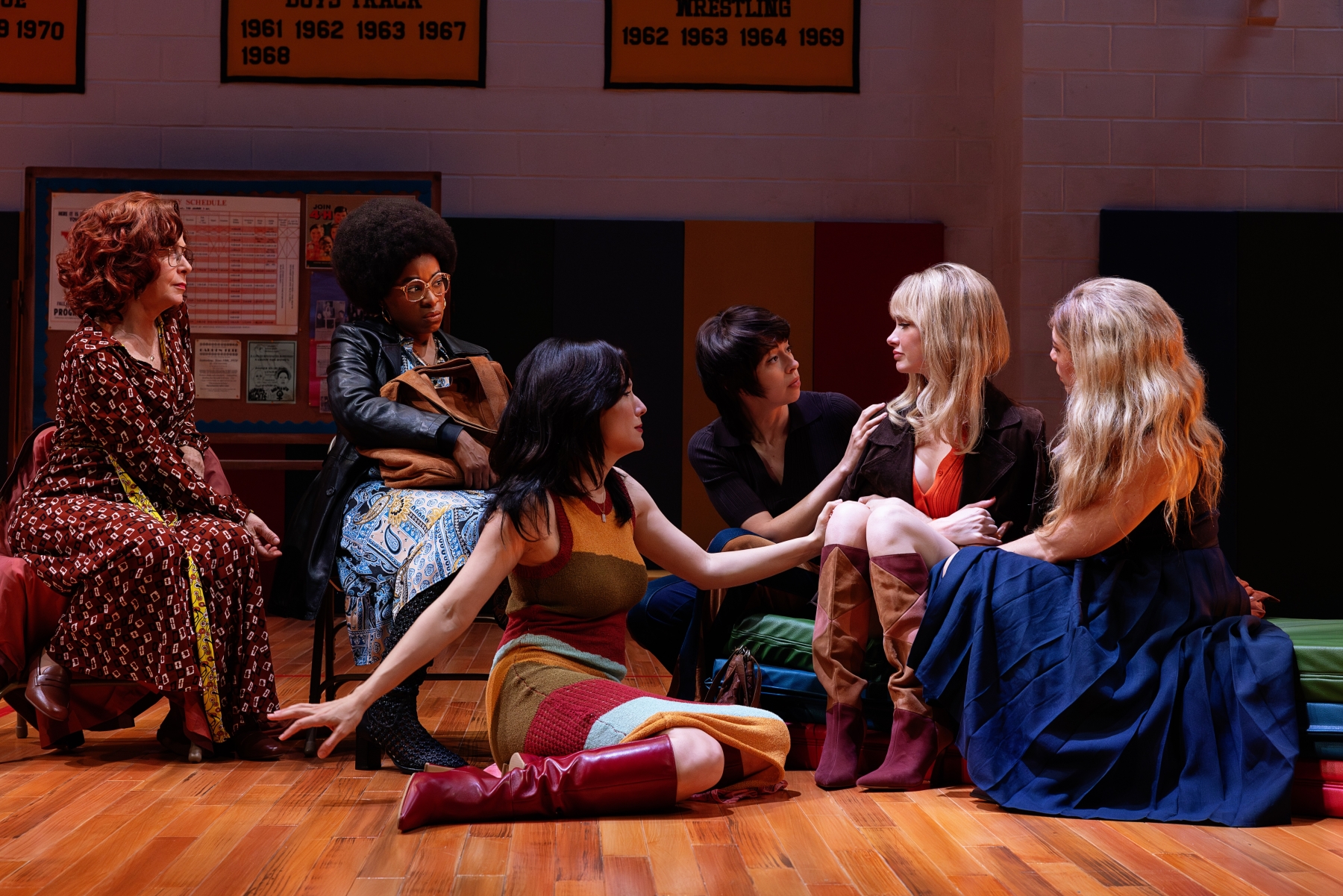 LIBERATION - Betsy Aidem, Kristolyn Lloyd, Irene Sofia Lucio, Adina Verson, Audrey Corsa and Susannah Flood, photo by Little Fang