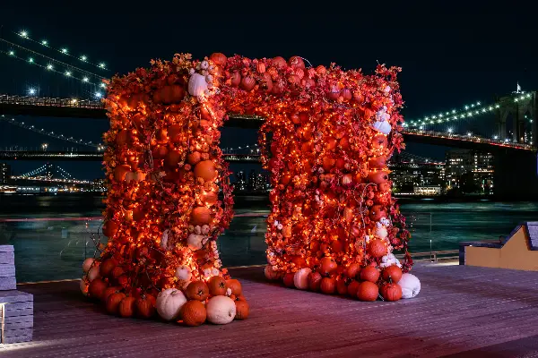 seaport pumpkin arch