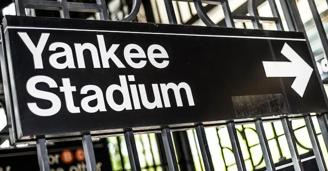 yankee stadium subway sign