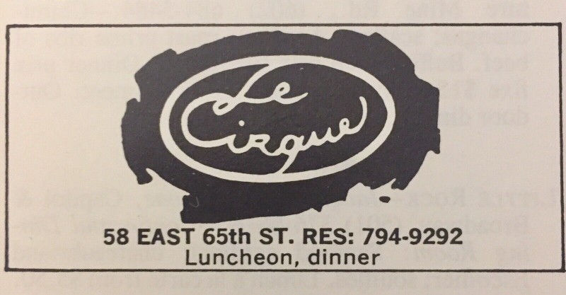 le cirque logo vintage