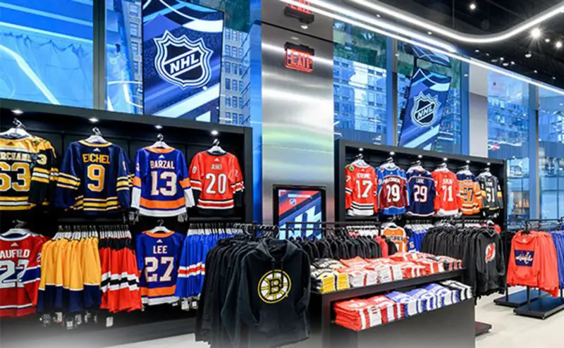 The NHL Store in New York City, for hockey fans 