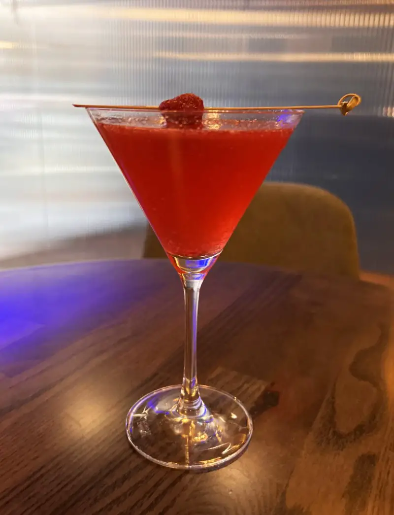 raspberry valentine martini