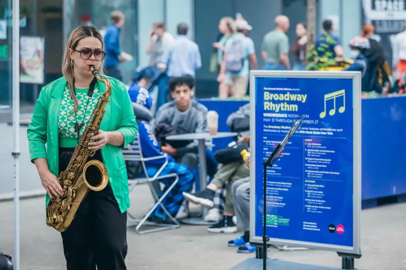 garment district alliance concerts broadway rhythm