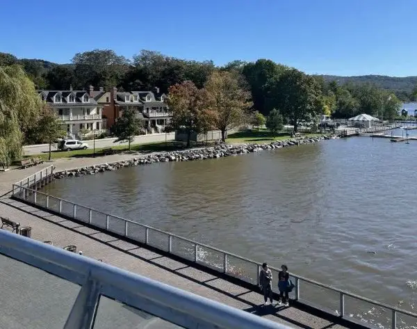 The Pier at Cold Spring, a stop on Seastreak's fall foliage Hudson River cruise