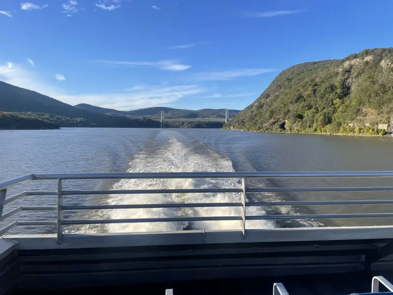 Return trip from Cold Spring to Manhattan on Seastreak's Hudson River fall foliage cruise