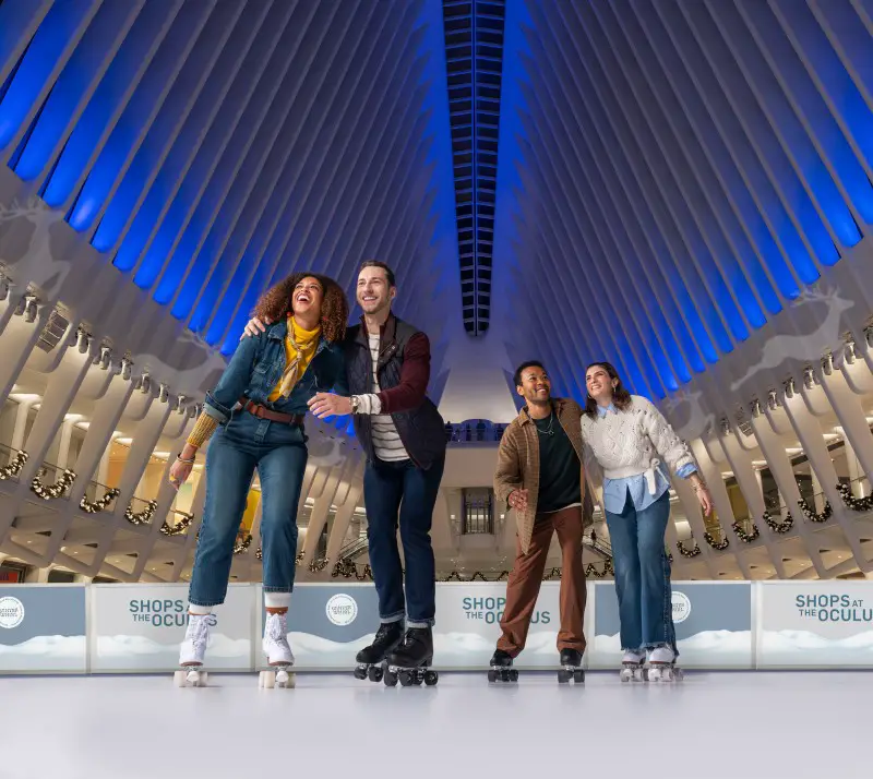 Winter Whirl roller rink at Westfield WTC