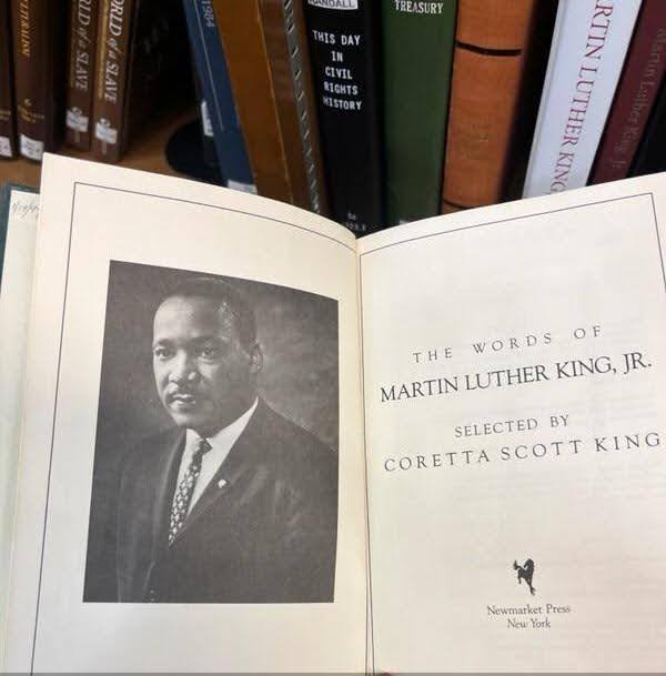 Schomburg Center MLK book
