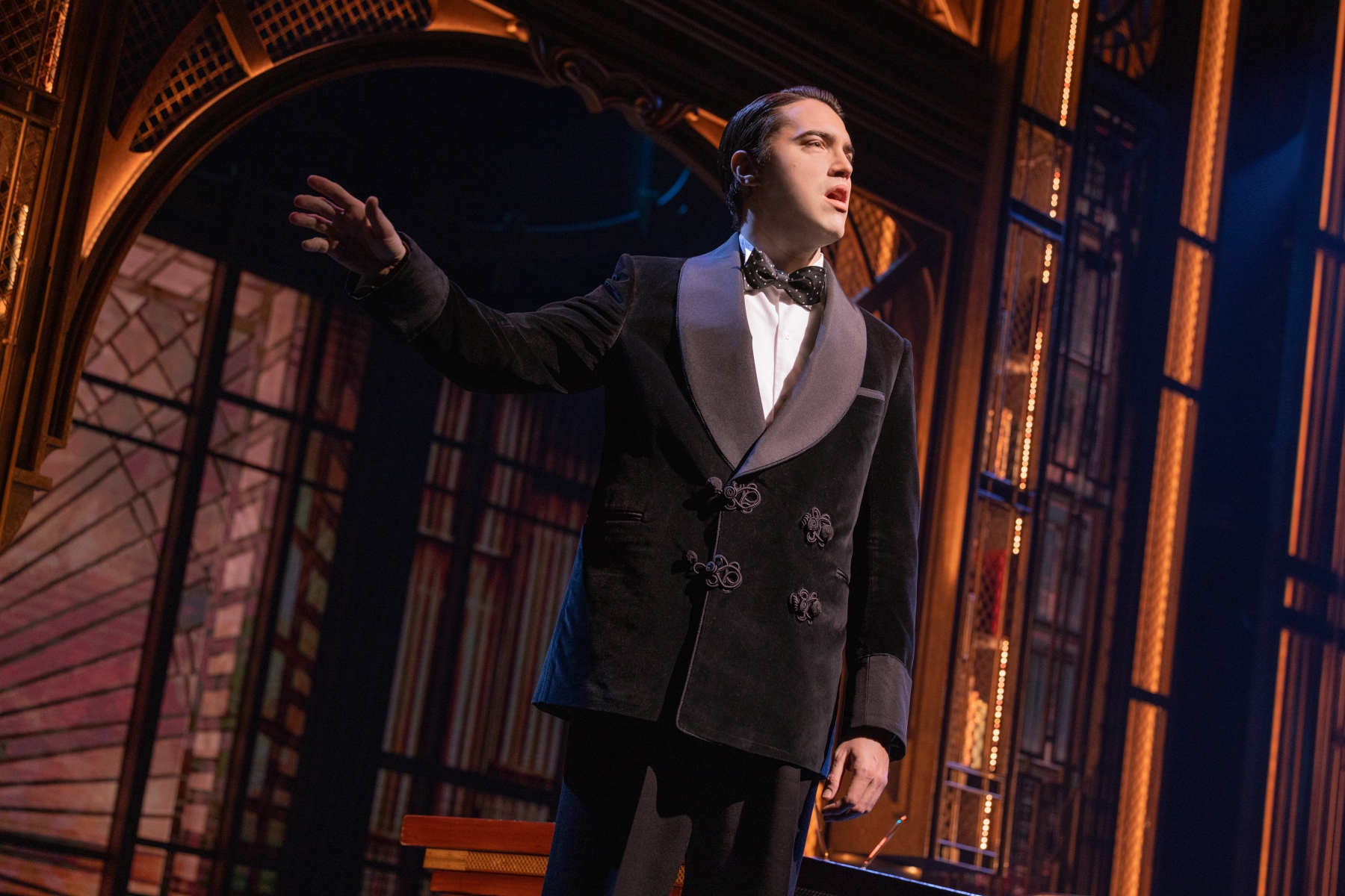 Ryan McCartan as Jay Gatsby in The Great Gatsby