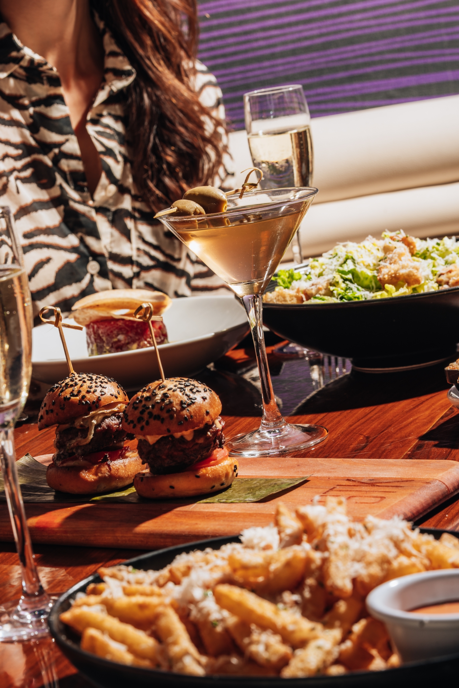 sliders stk steakhouse truffle fries