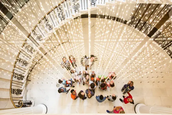 museum of the city of new york staircase installation