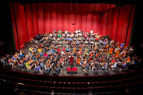 An interior view of Carnegie Hall.