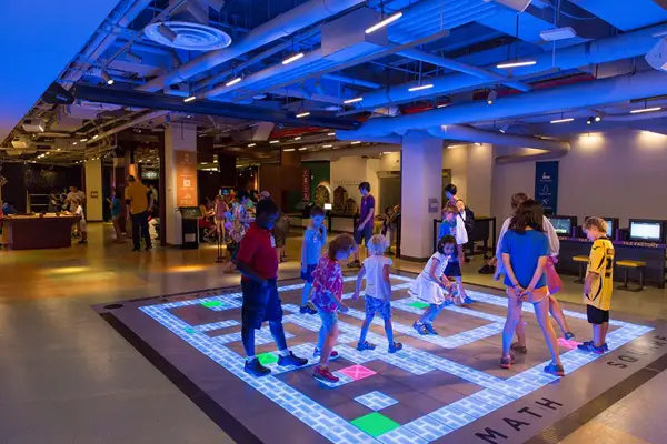 An interactive exhibit at the National Museum of Mathematics.