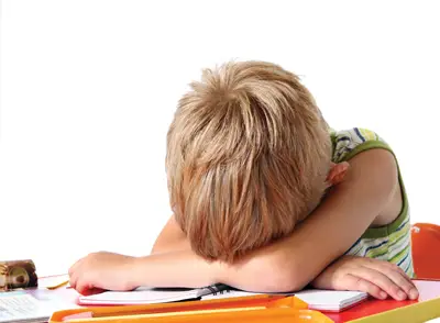 child frustrated with homework; homework meltdown; schoolwork stress