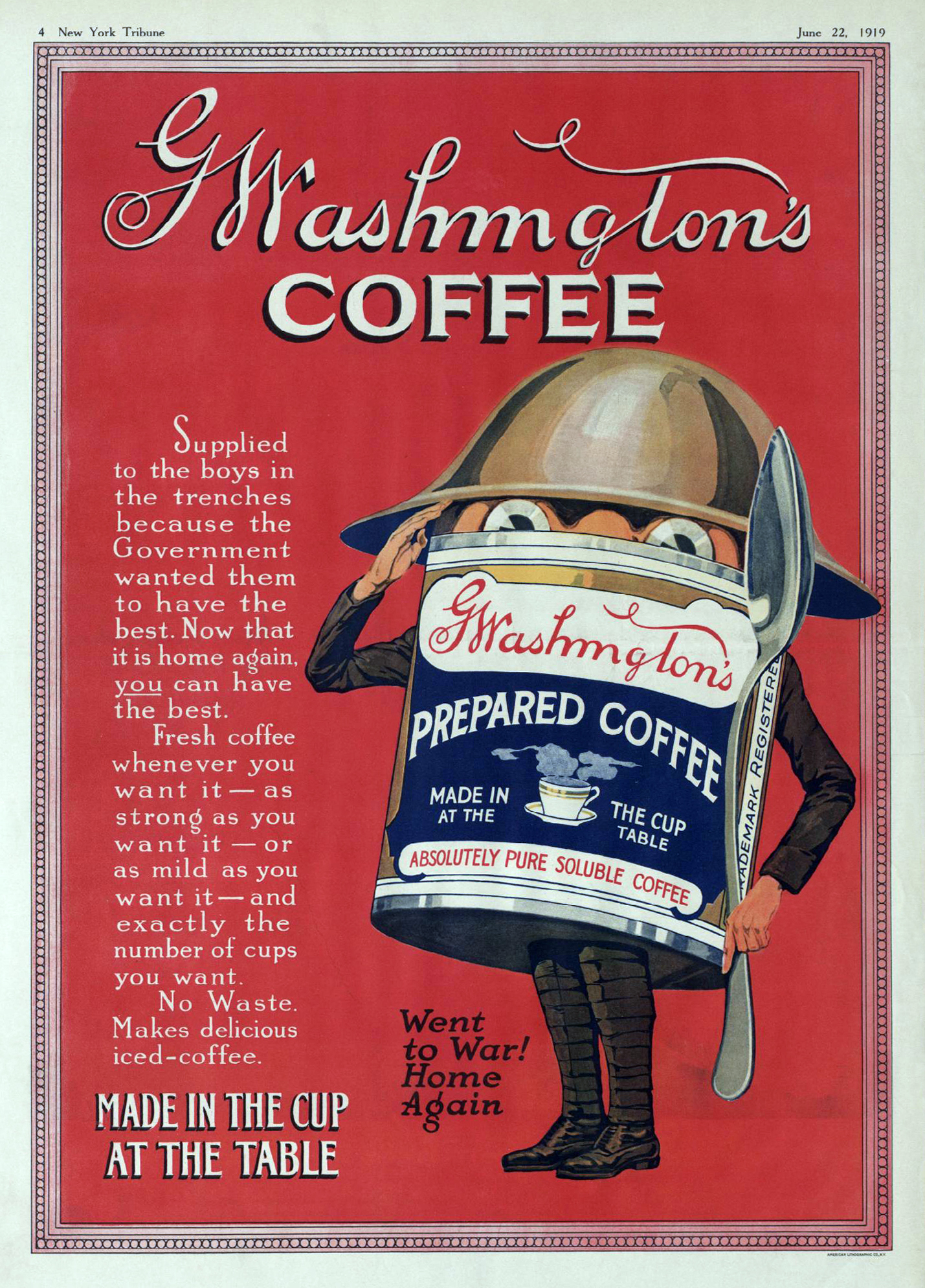 g washington coffee vintage instant coffee
