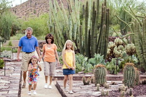 family vacation in Phoenix, Arizona; Desert Botanical Garden